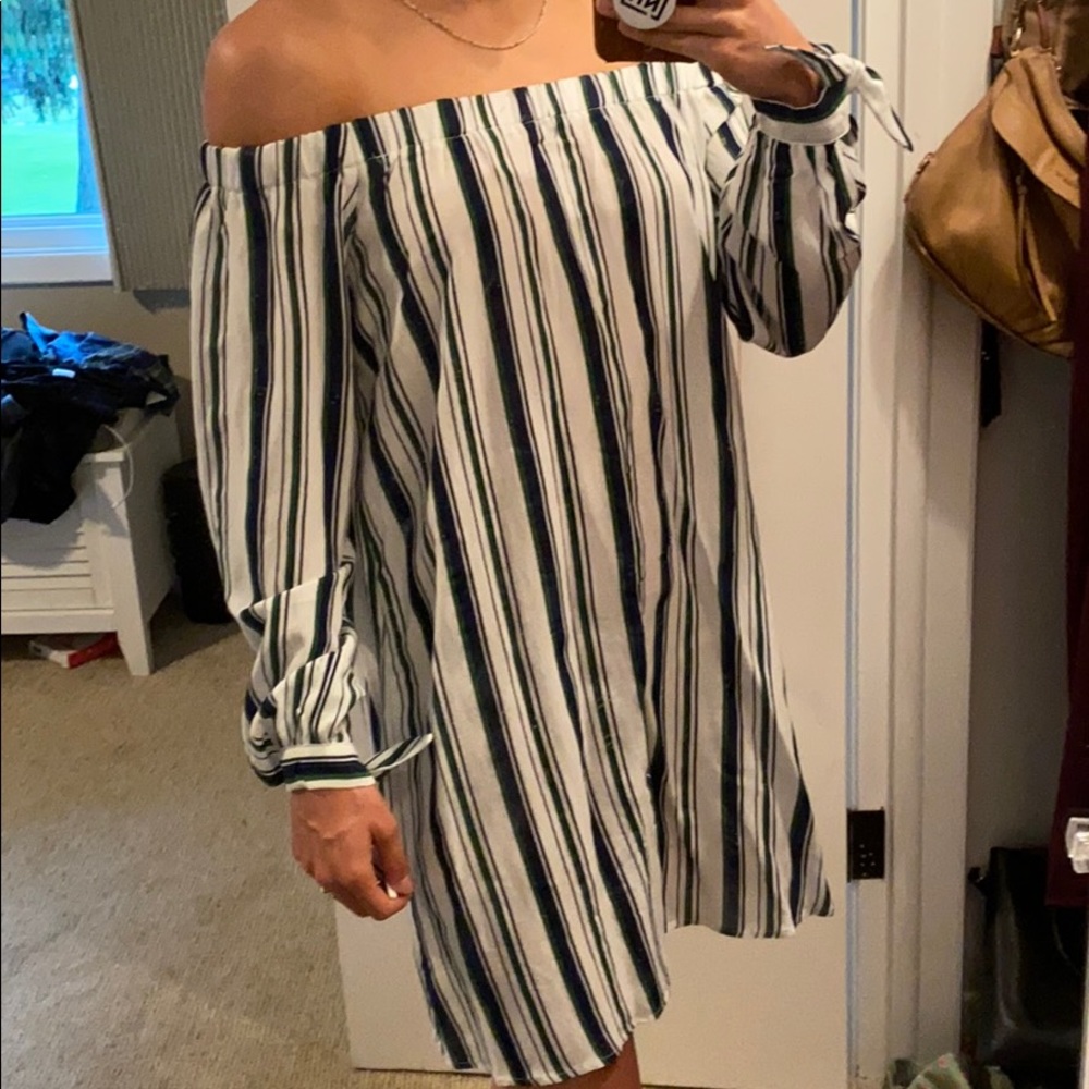 Strapless Stripped Dress
